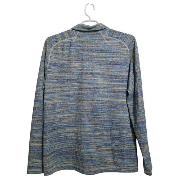 Lululemon Surge Warm 1/2 Zip In Space Dye Camo Deep Navy Alberta Lake Sz XL - Picture 6 of 12